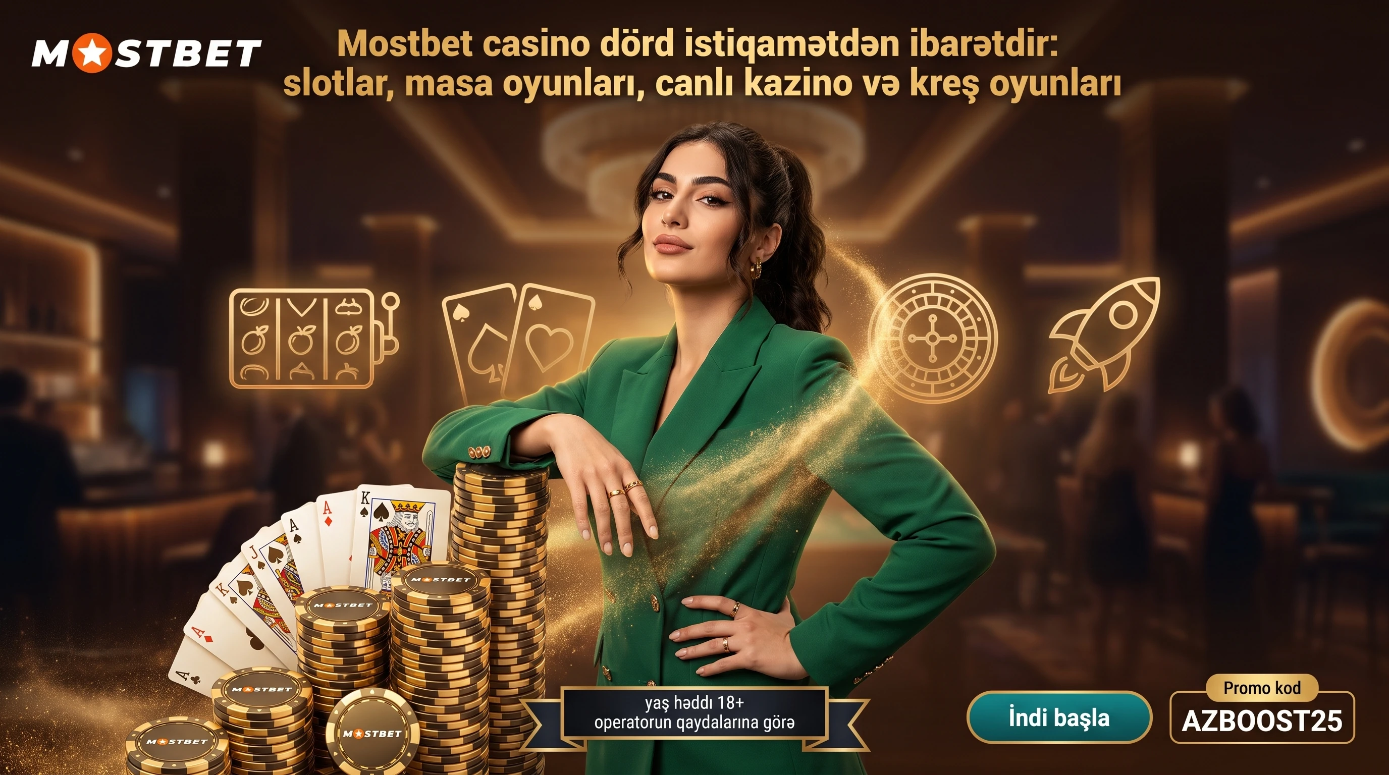 Hesabdan oyuna bir addım — Mostbet kazino bölmələrinin xəritəsi