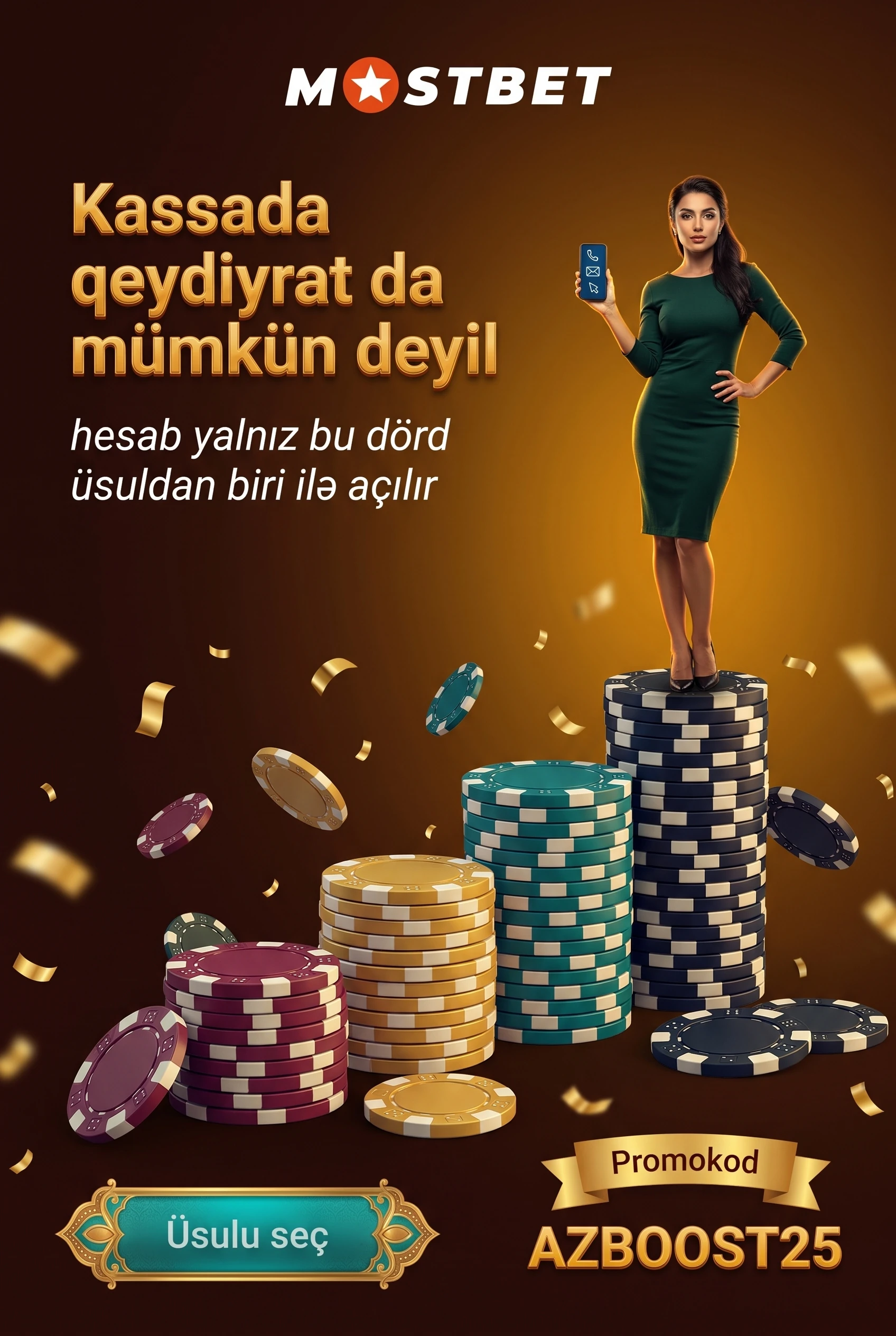 Qeydiyyat üsulunun seçimi: telefon, e-poçt, sosial şəbəkə, bir klik